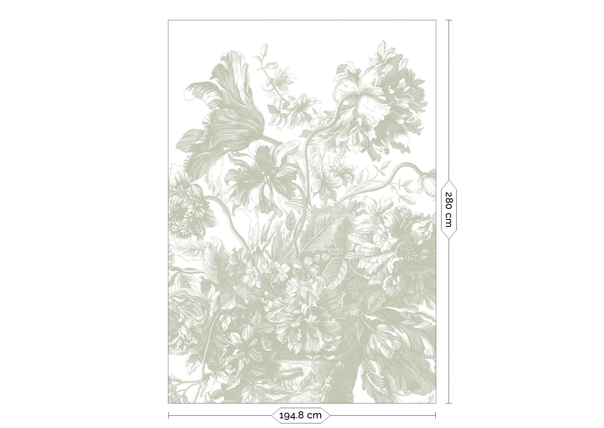 KEK Amsterdam Frans Uyterlinde Gradient Flowers FU-045 - 4 Sheets Behang