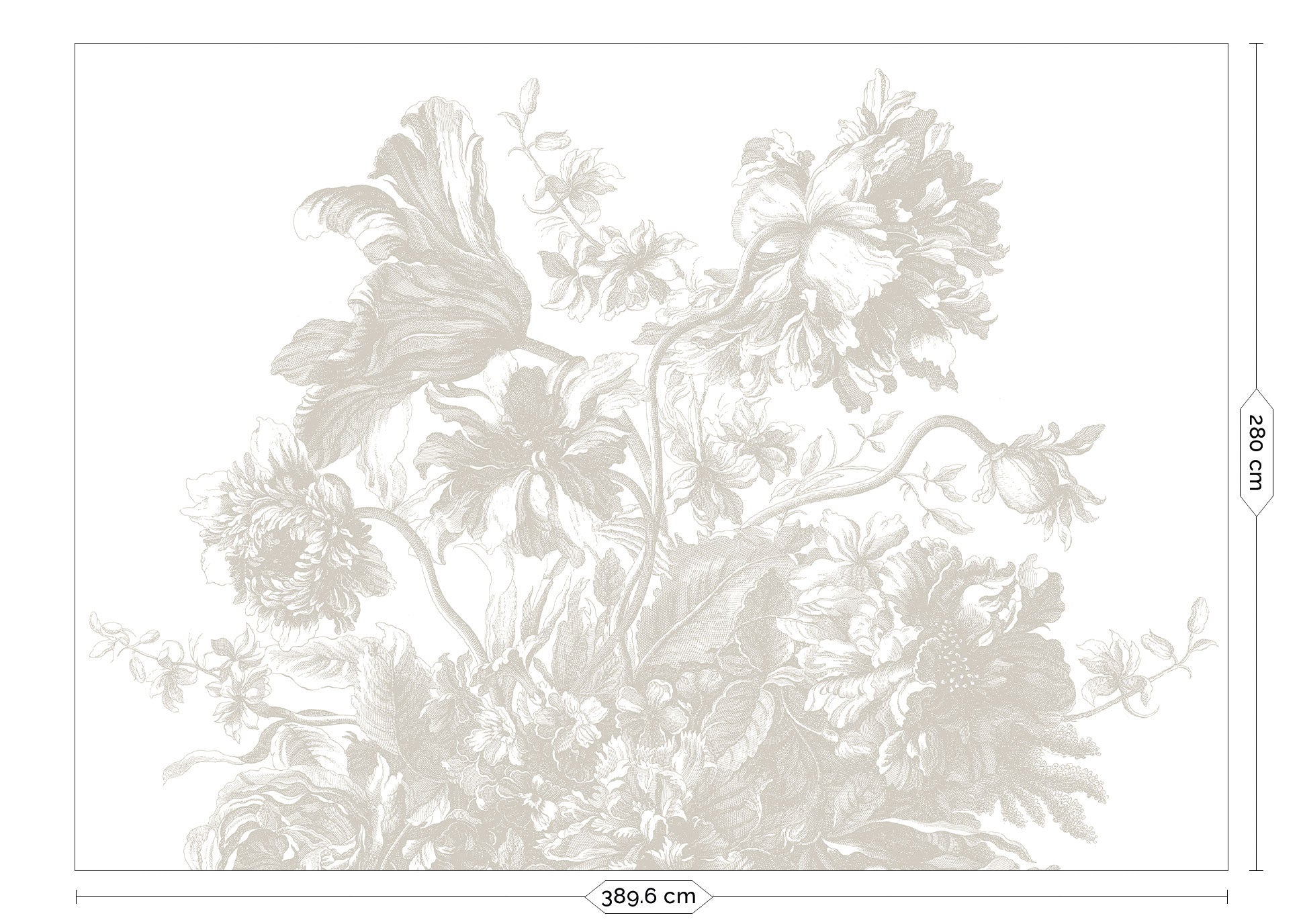 KEK Amsterdam Frans Uyterlinde Gradient Flowers FU-050 - 8 Sheets Behang