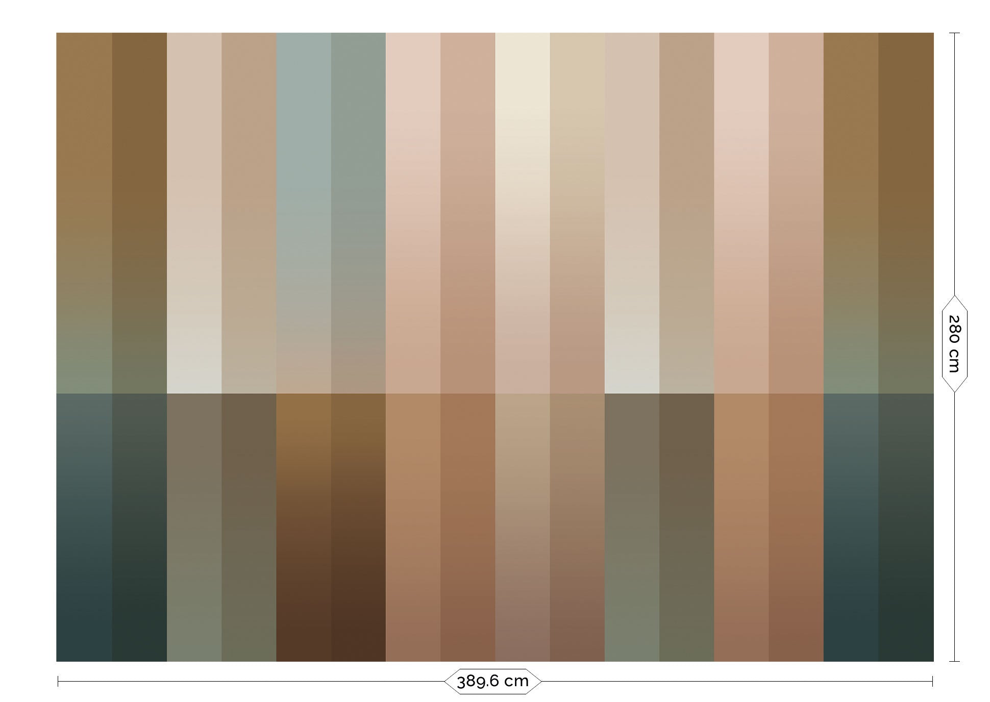 KEK Amsterdam Frans Uyterlinde Gradient Stripes FU-026 - 8 Sheets Behang