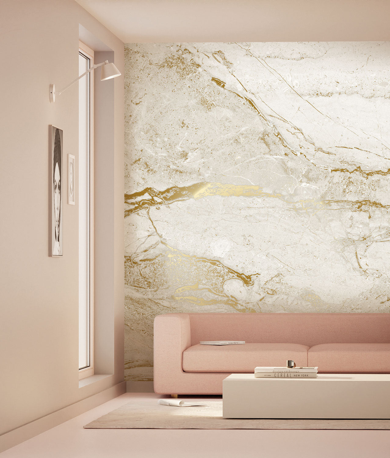 KEK Amsterdam Frans Uyterlinde Marble FU-072 - 4 Sheets Behang