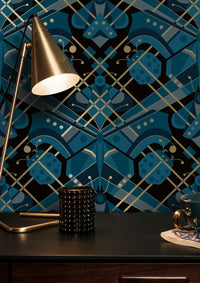 KEK Amsterdam Gold Metallic Butterfly Blauw MW-007