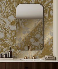 KEK Amsterdam Gold Metallic Engraved Flowers MW-142 - 8 Sheets