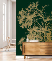 KEK Amsterdam Gold Metallic Engraved Flowers MW-191 - 4 Sheets