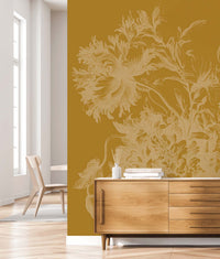 KEK Amsterdam Gold Metallic Engraved Flowers MW-197 - 4 Sheets