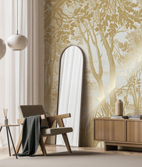 KEK Amsterdam Gold Metallic Engraved Landscapes MW-094 - 8 Sheets