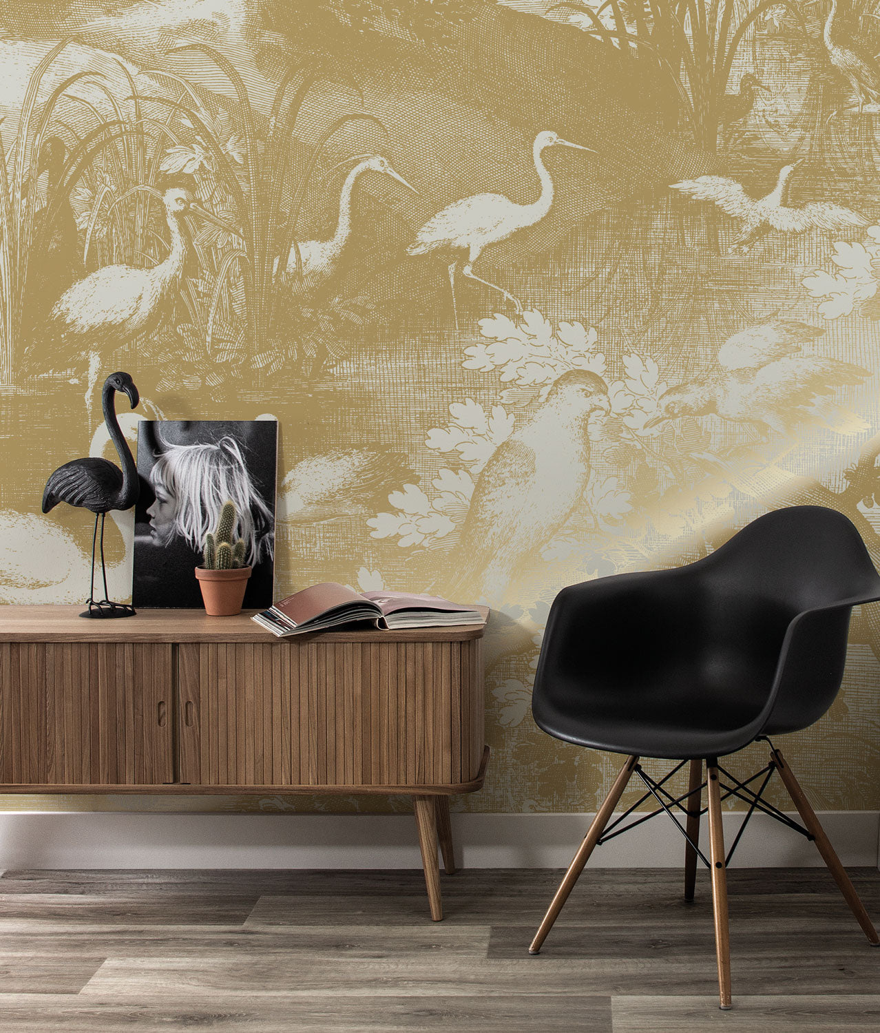 KEK Amsterdam Gold Metallic Engraved Landscapes MW-104 - 4 Sheets