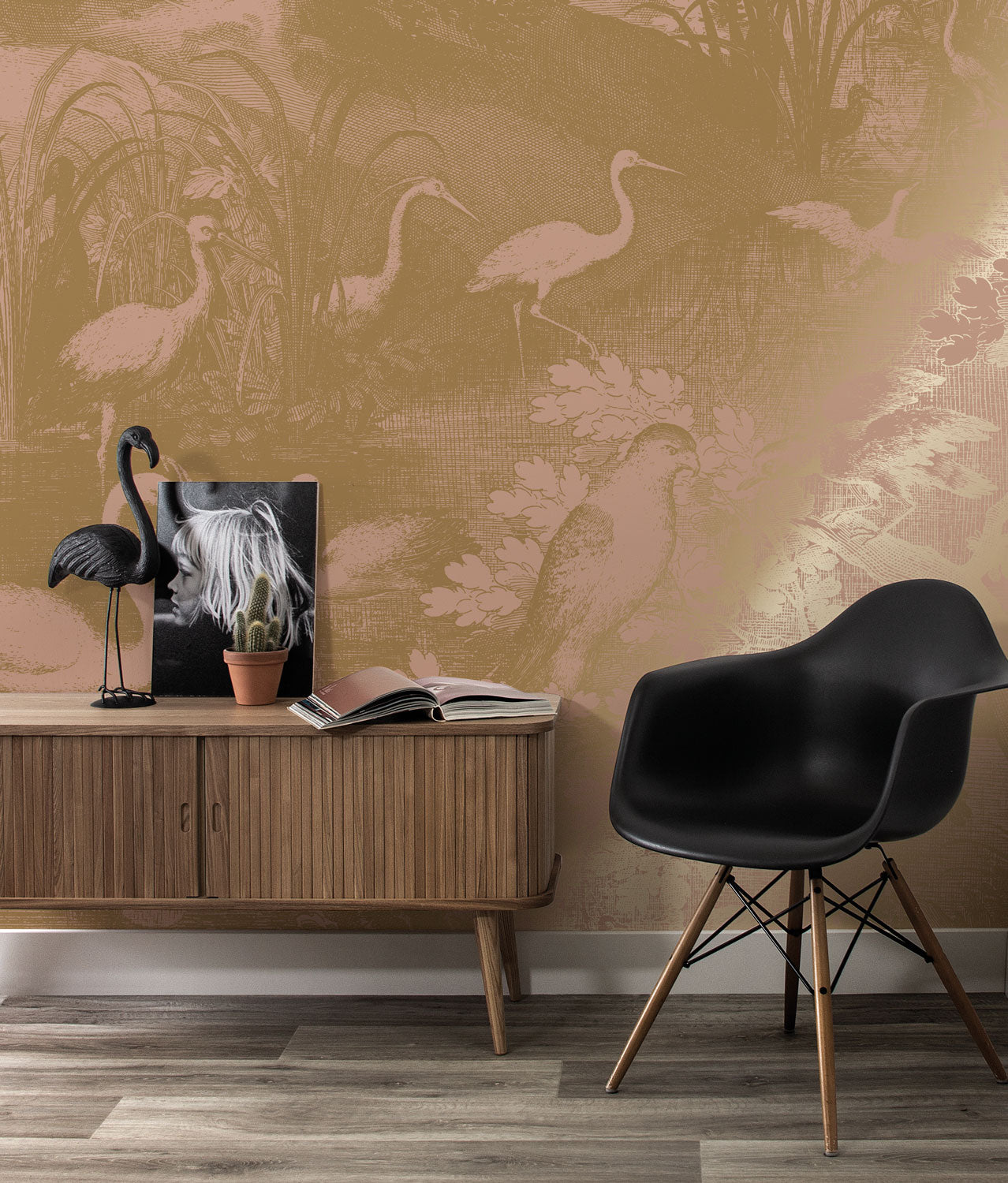 KEK Amsterdam Gold Metallic Engraved Landscapes MW-107 - 4 Sheets