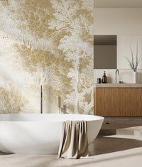KEK Amsterdam Gold Metallic Engraved Landscapes MW-152 - 4 Sheets