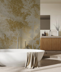 KEK Amsterdam Gold Metallic Engraved Landscapes MW-161 - 4 Sheets