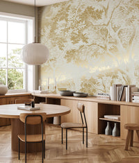 KEK Amsterdam Gold Metallic Engraved Landscapes MW-168 - 6 Sheets