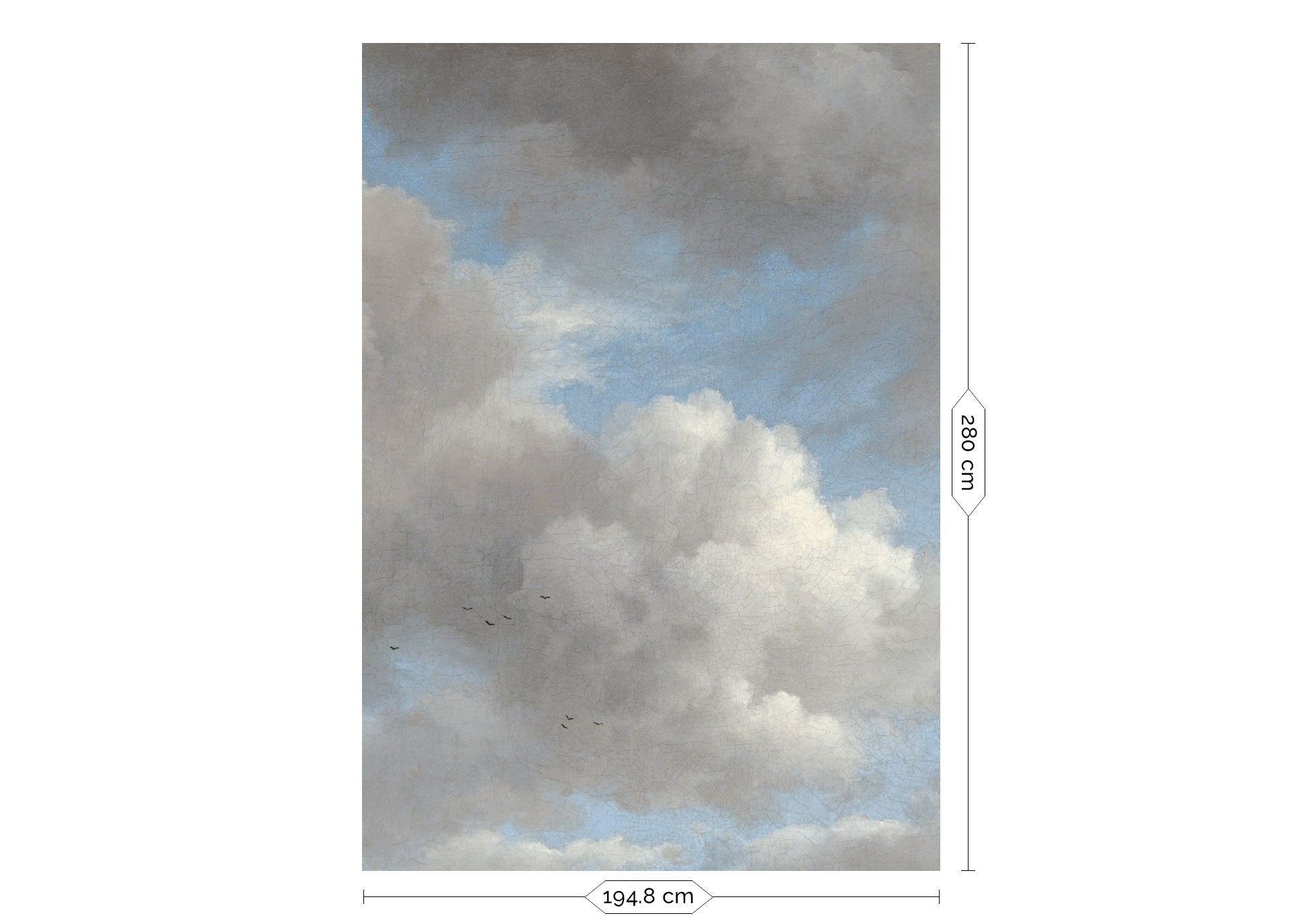 KEK Amsterdam Golden Age Clouds WP-392 - 4 Sheets Behang