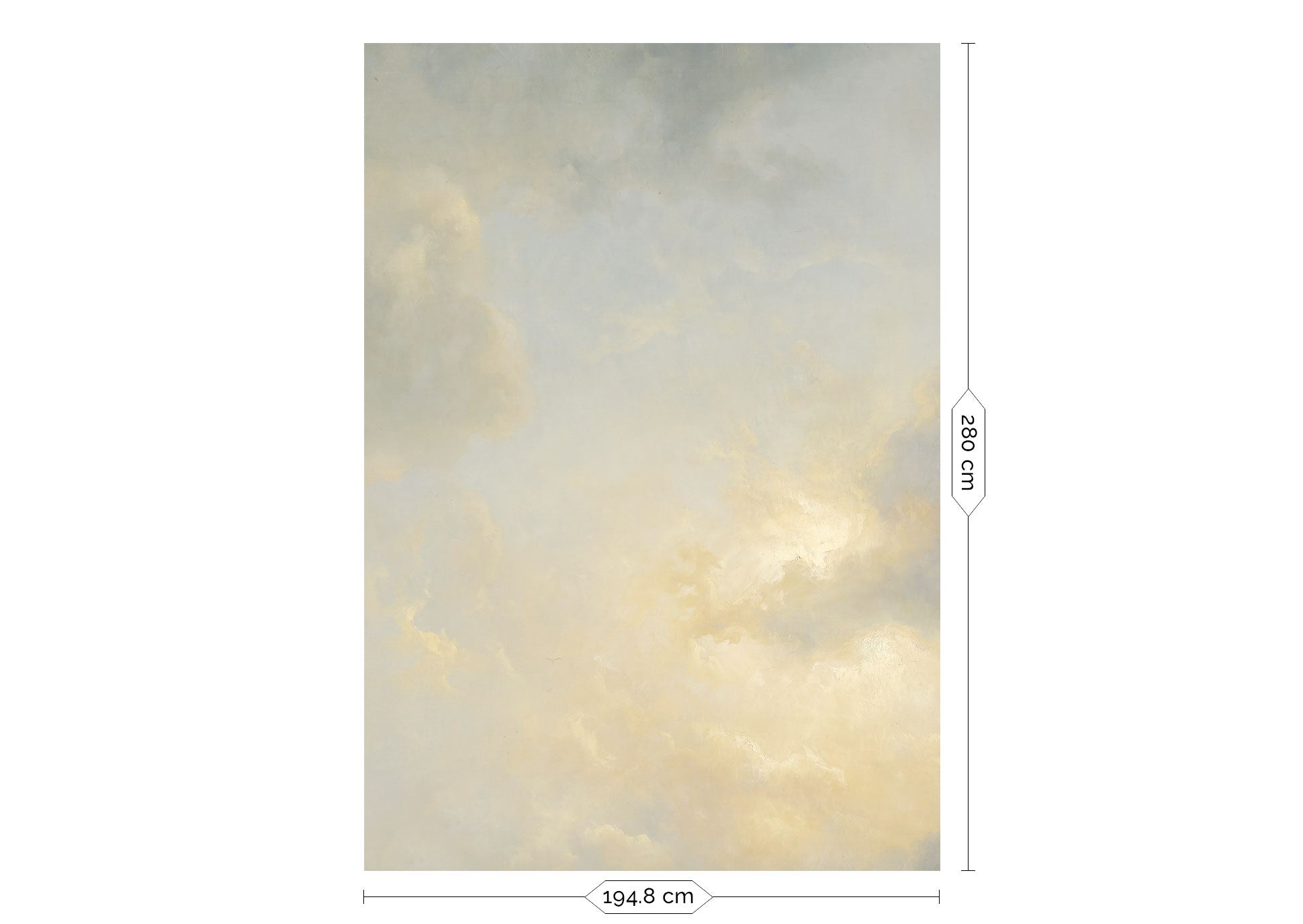 KEK Amsterdam Golden Age Clouds WP-393 - 4 Sheets Behang
