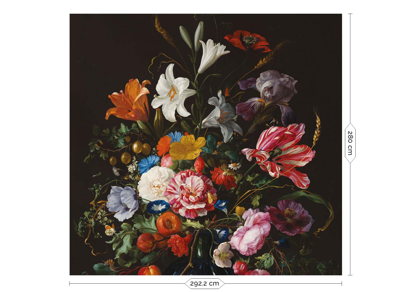 KEK Amsterdam Golden Age Flowers WP-232 - 6 Sheets Behang