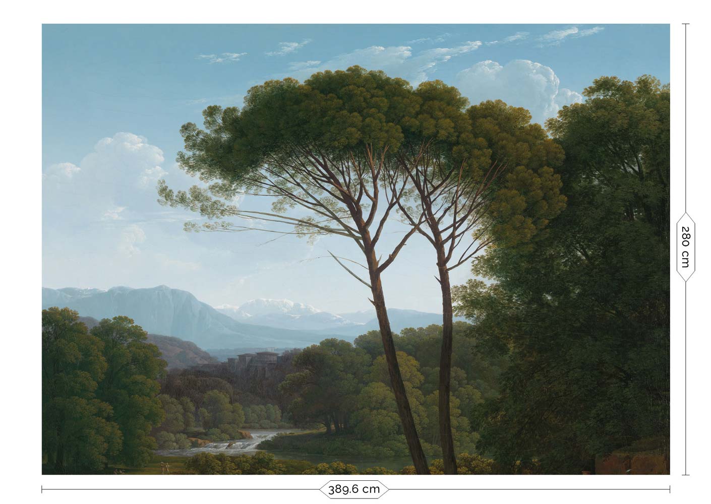 KEK Amsterdam Golden Age Landscapes WP-389 - 8 Sheets Behang