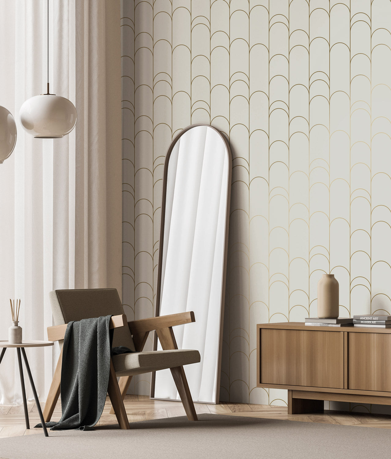 KEK Amsterdam Golden Lines MW-068 Behang