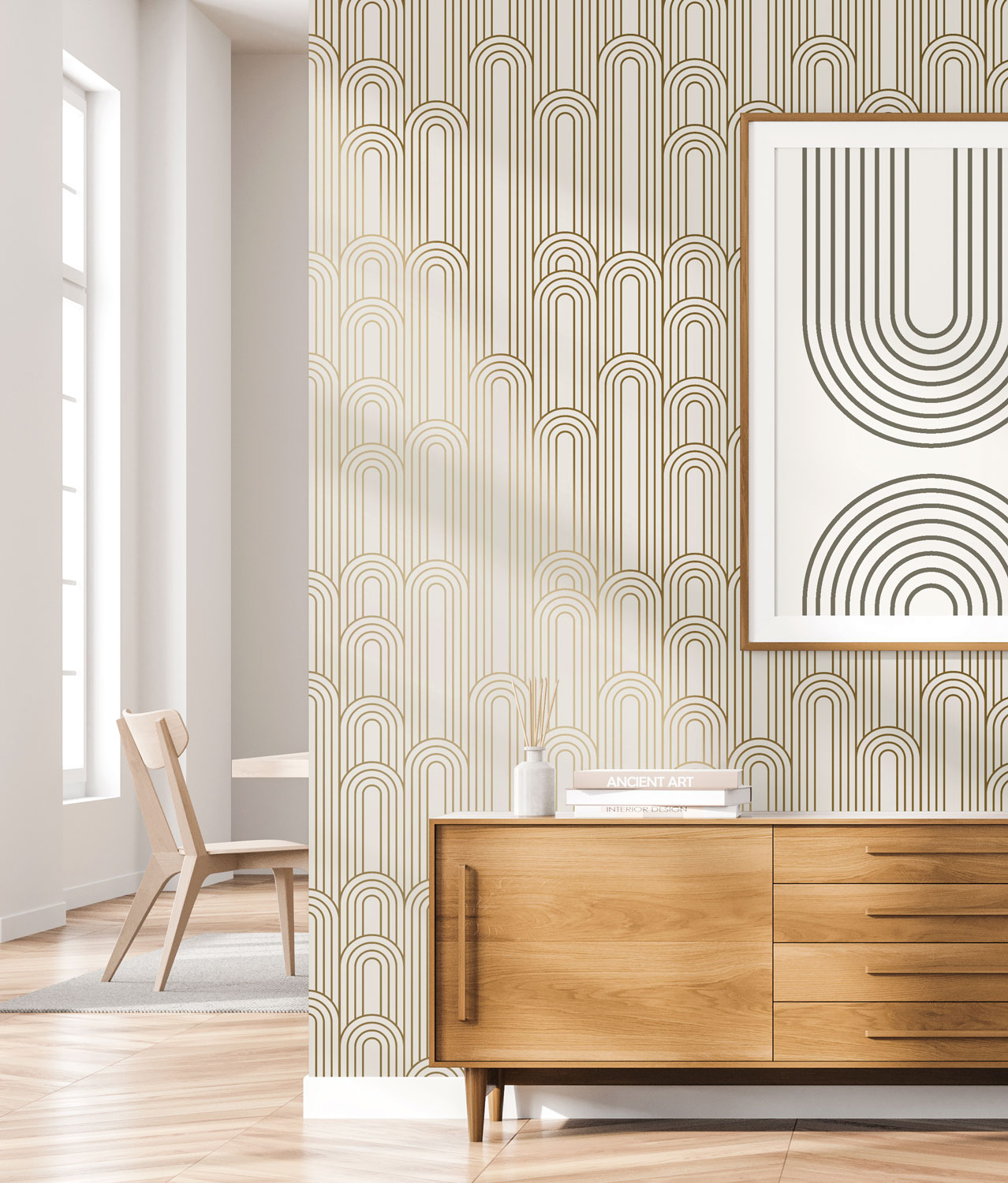 KEK Amsterdam Golden Lines MW-087 Behang