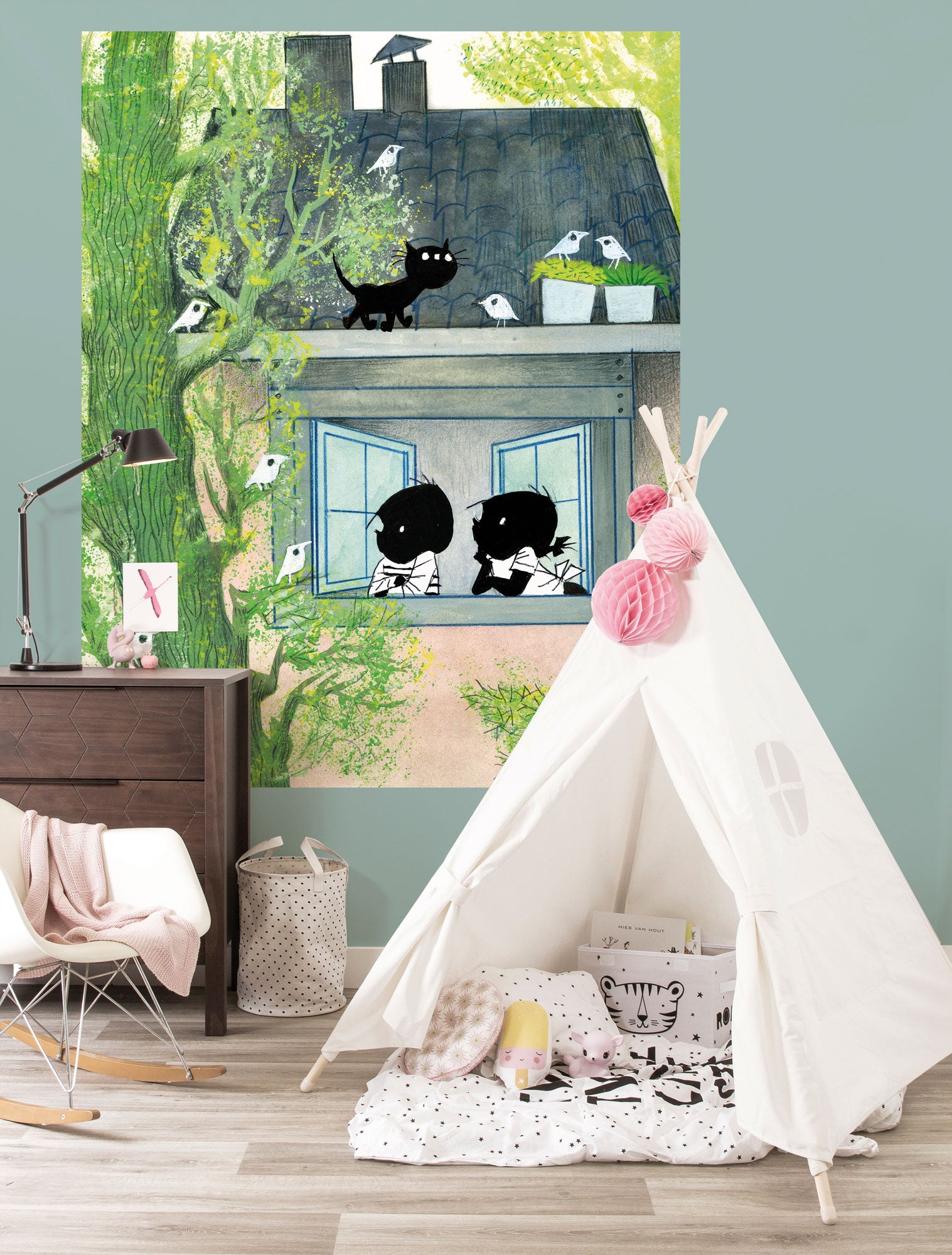 KEK Amsterdam Jip & Janneke Birds PA-040 Behang