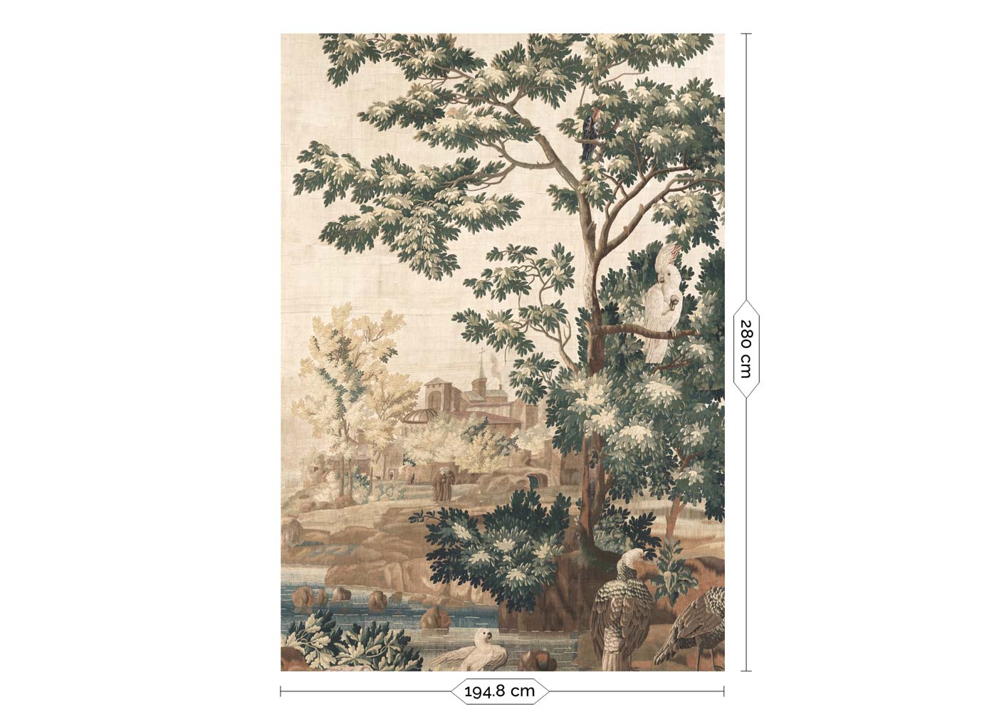 KEK Amsterdam Landscape Tapestries WP-782-R - 4 Sheets Behang