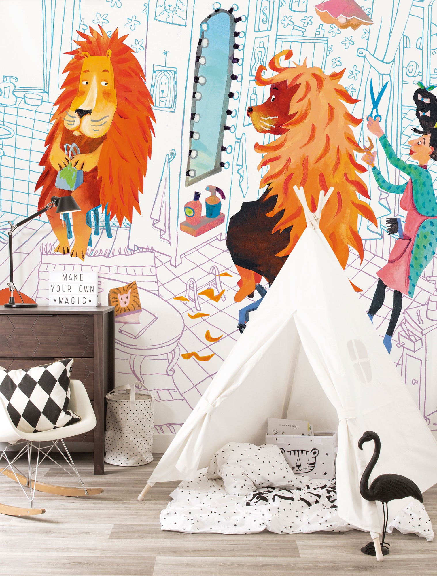 KEK Amsterdam Lion's Haircut WS-074 - 8 Sheets