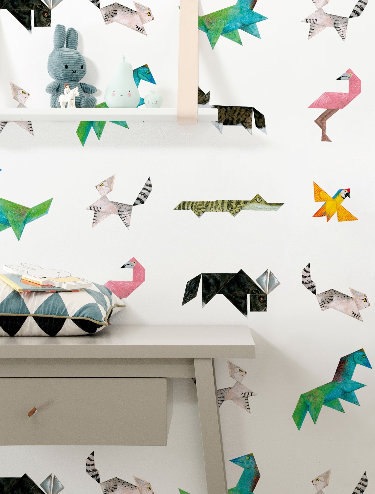 KEK Amsterdam Tangram Animals WP-421 Behang