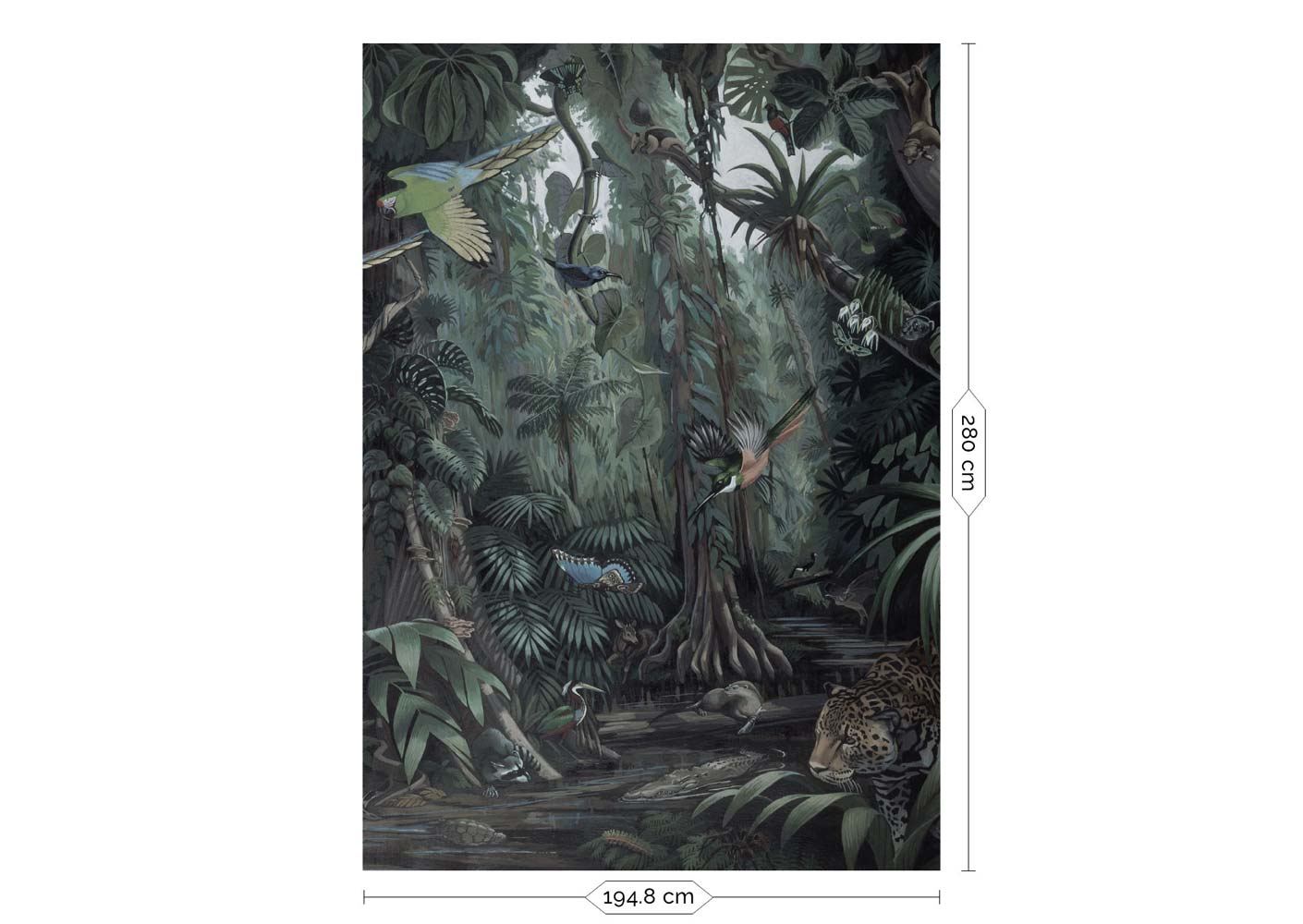 KEK Amsterdam Tropical Landscapes WP-600 - 4 Sheets Behang