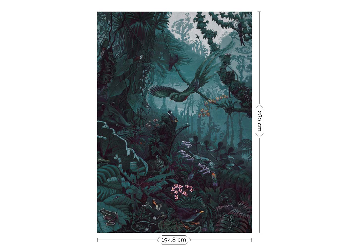 KEK Amsterdam Tropical Landscapes WP-711 - 4 Sheets Behang