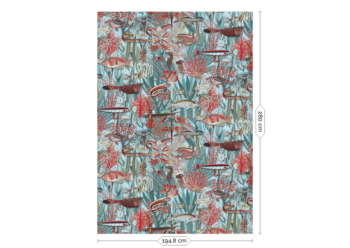KEK Amsterdam Underwater Jungle WP-687 - 4 Sheets Behang