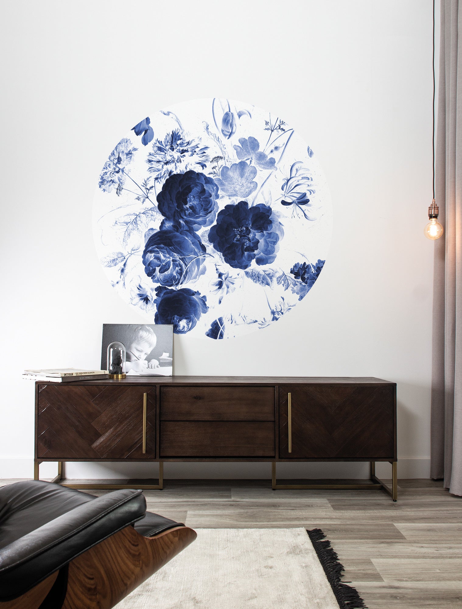 KEK Amsterdam Wallpaper Circle Flowers SC-001 Behangcirkel