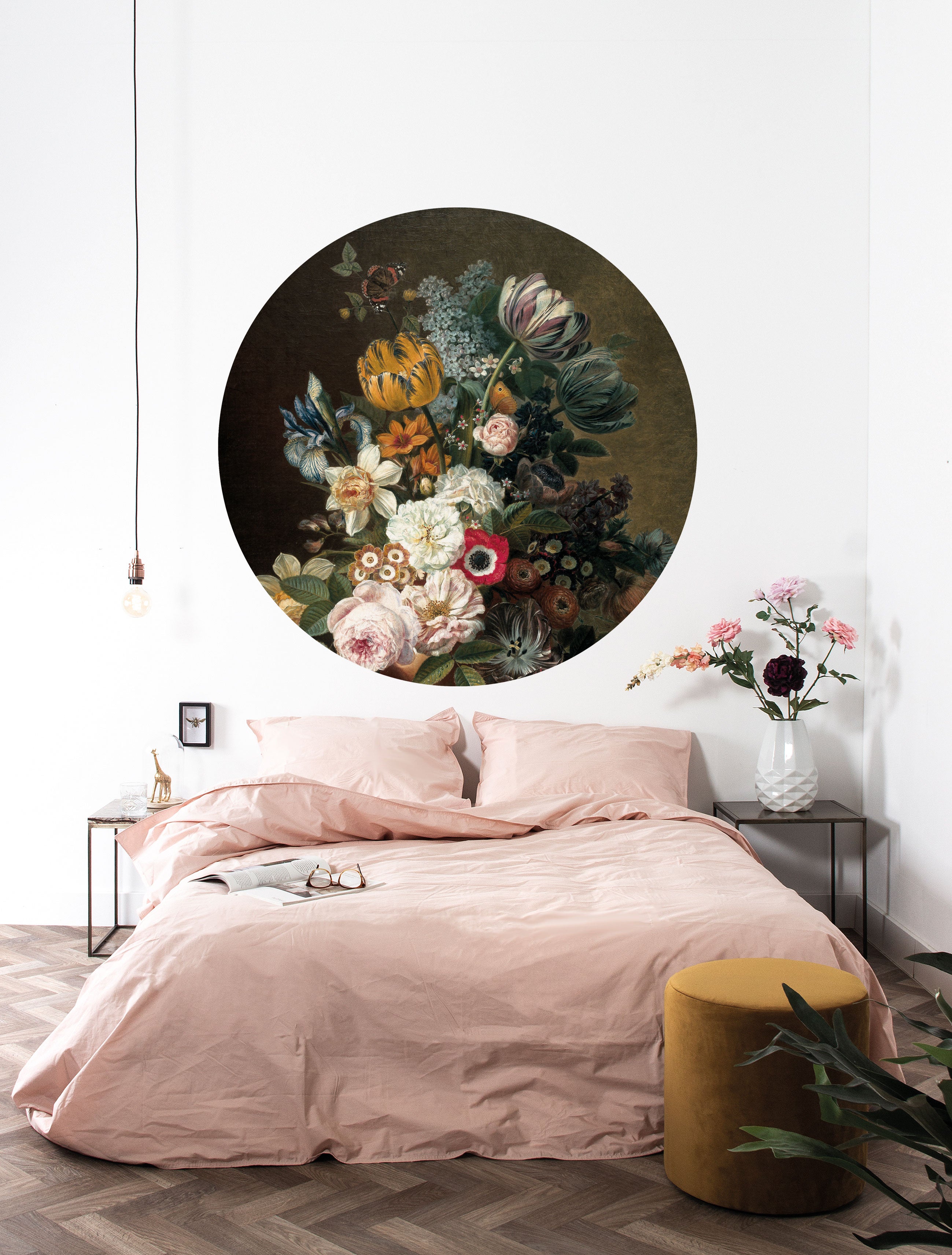 KEK Amsterdam Wallpaper Circle Golden Age Flowers SC-075 Behangcirkel