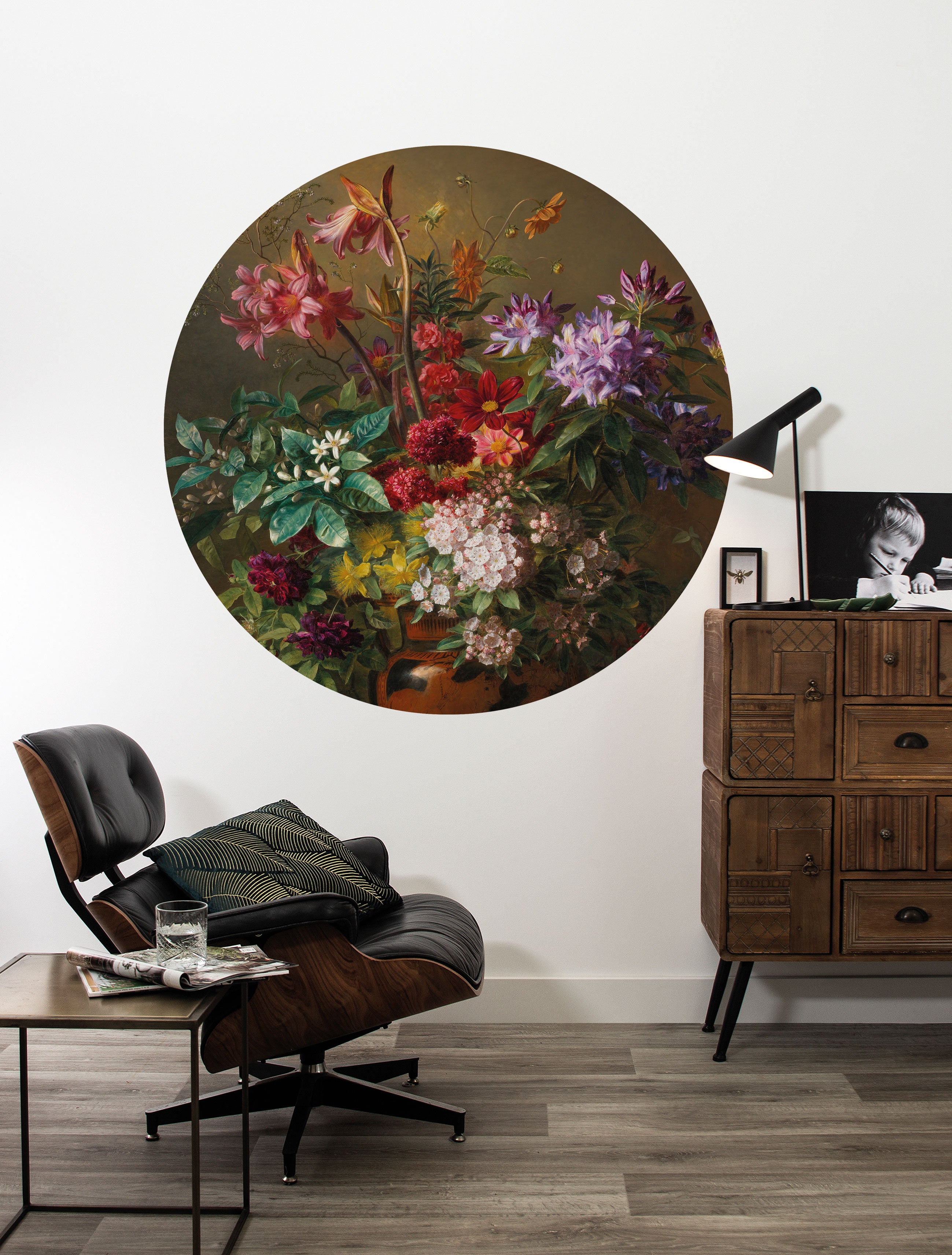 KEK Amsterdam Wallpaper Circle Golden Age Flowers SC-076 Behangcirkel