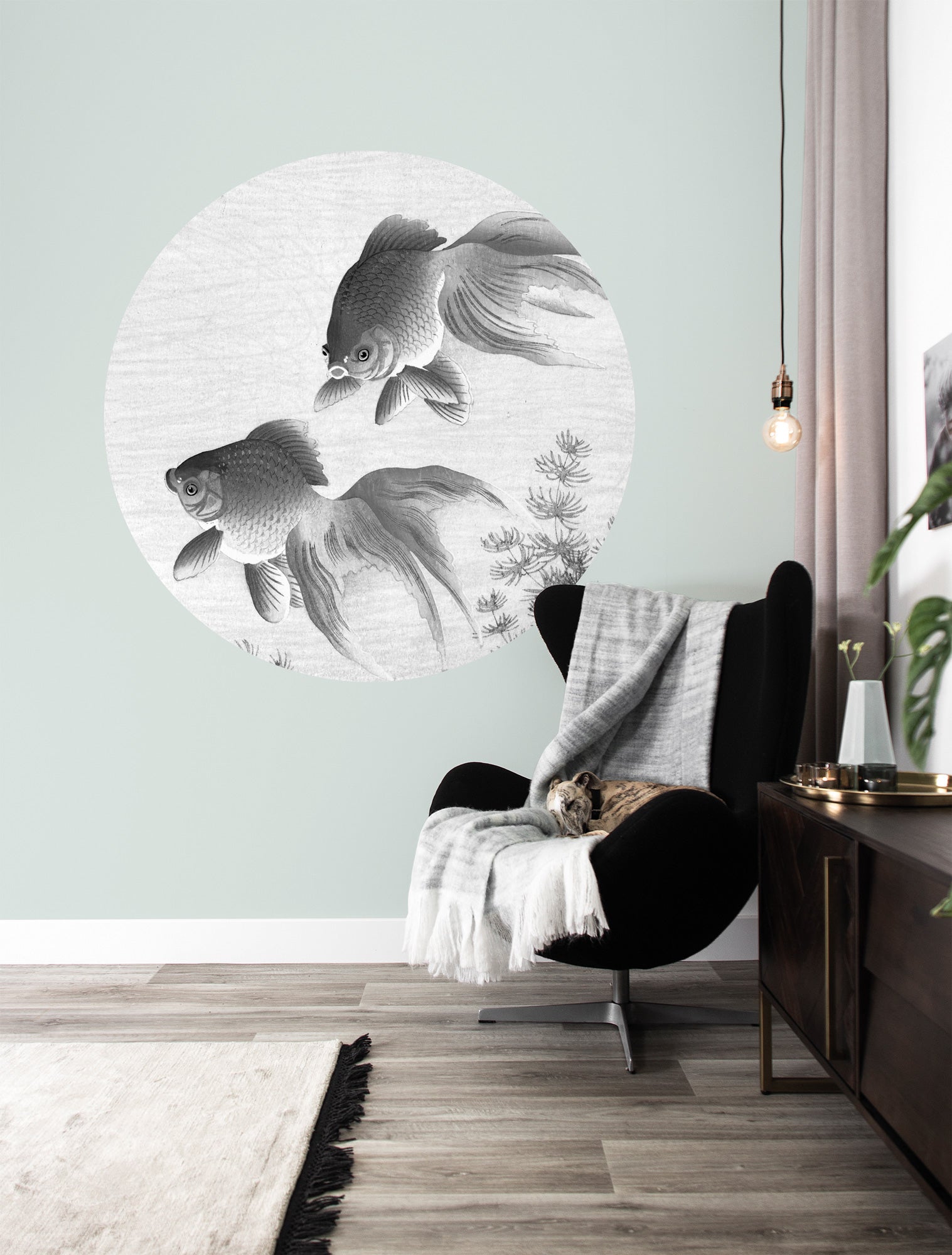 KEK Amsterdam Wallpaper Circle Goldfish SC-005 Behangcirkel