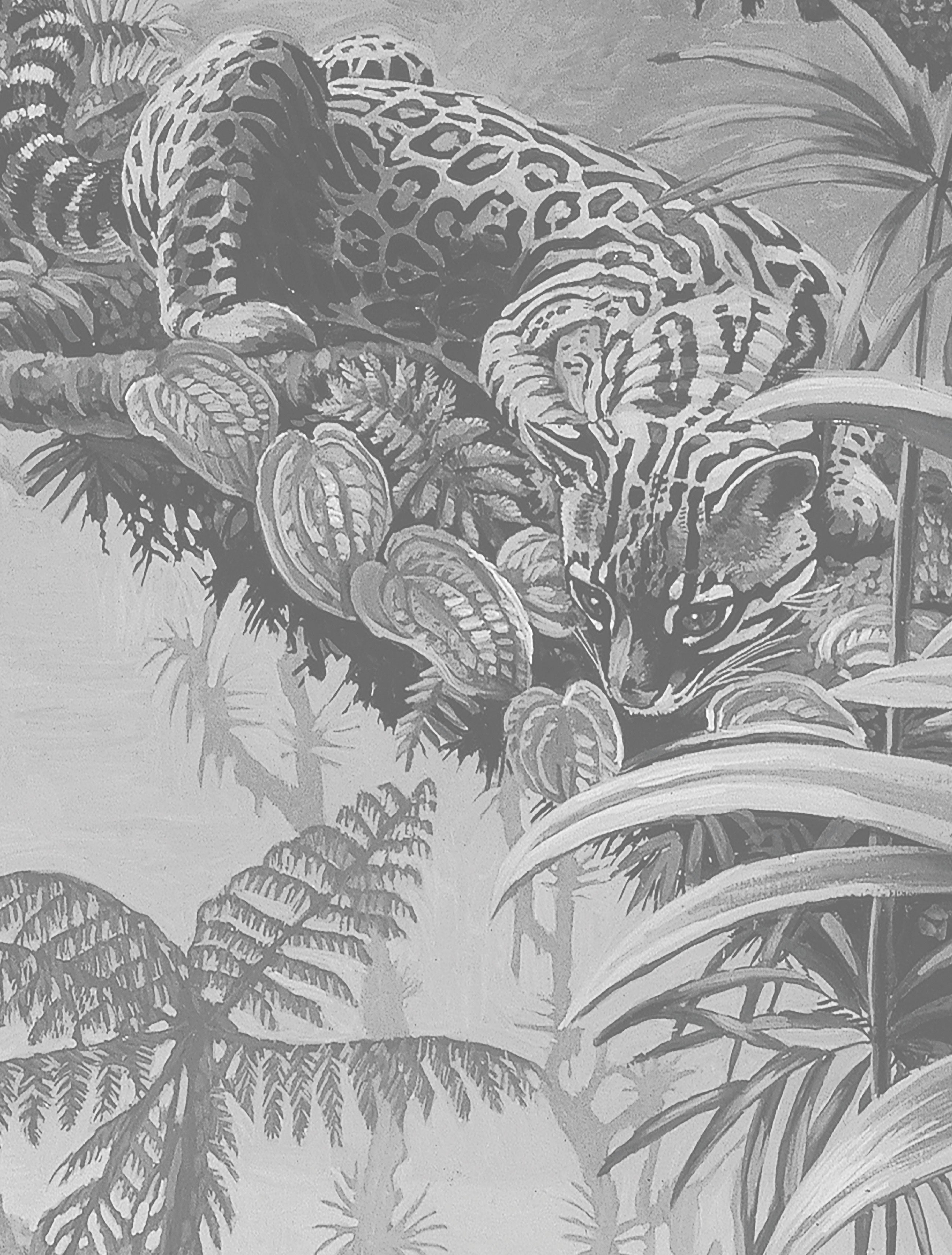 KEK Amsterdam Wallpaper Circle Tropical Landscapes SC-081 Behangcirkel