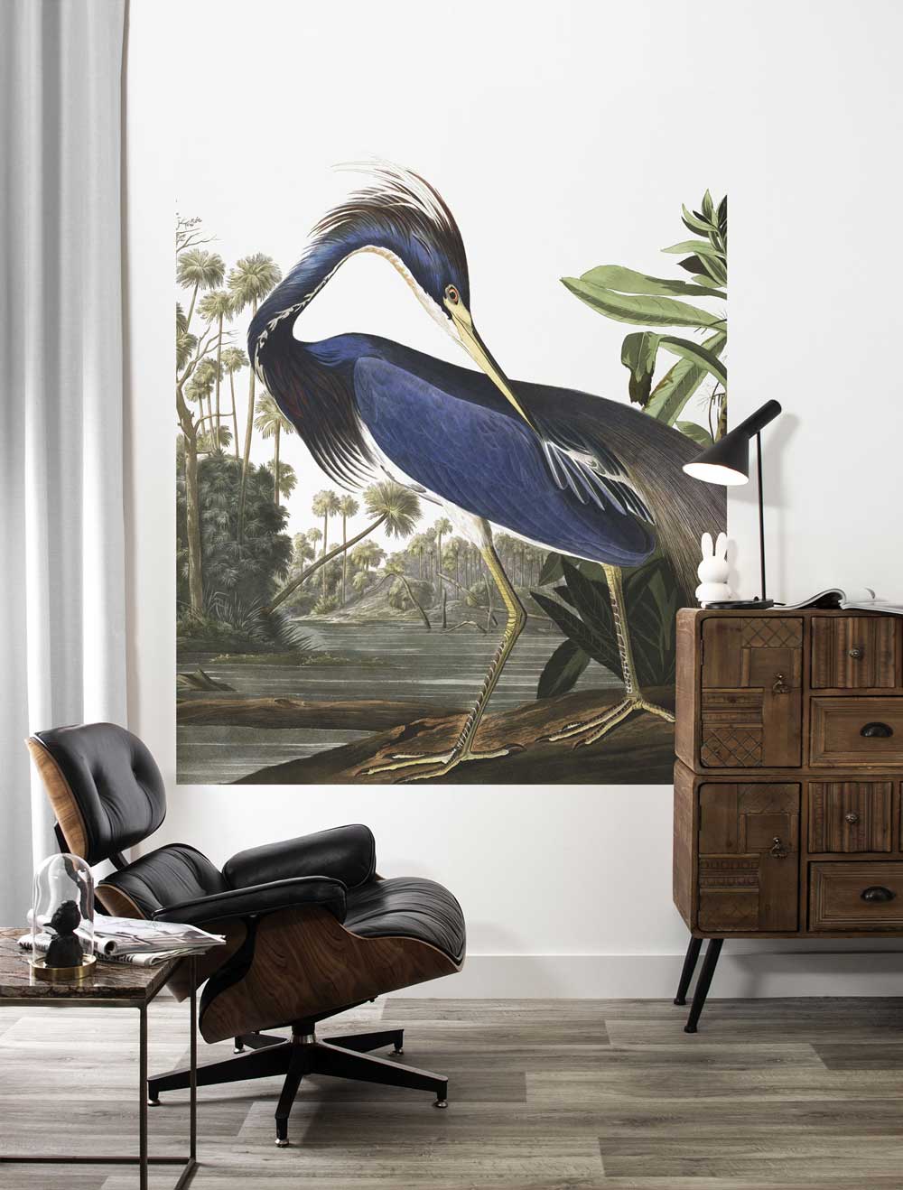 KEK Amsterdam Wallpaper Panel Louisiana Heron PA-011 Behang