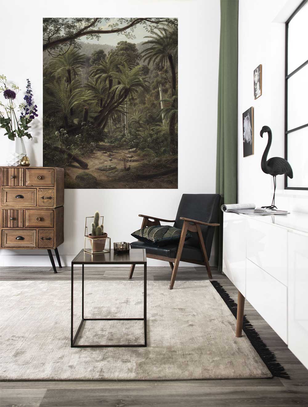 KEK Amsterdam Wallpaper Panel Palm Trees PA-014 Behang