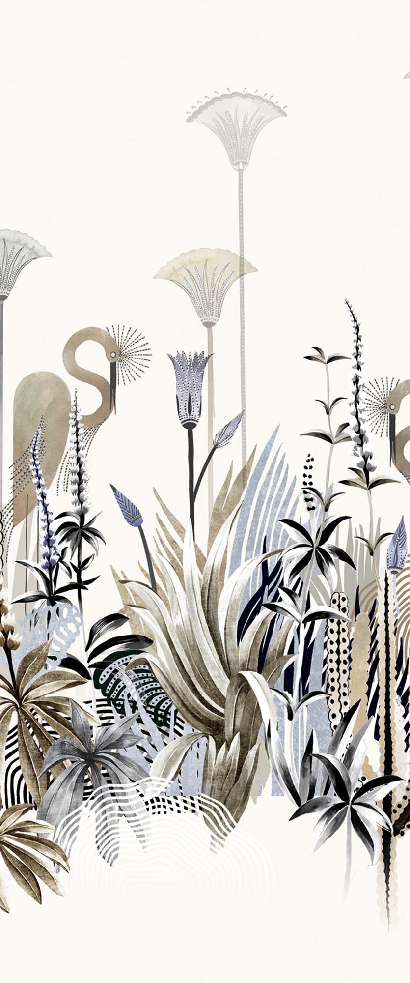 Khrôma Agathe Lush Taupe DGAGA1032 Behang