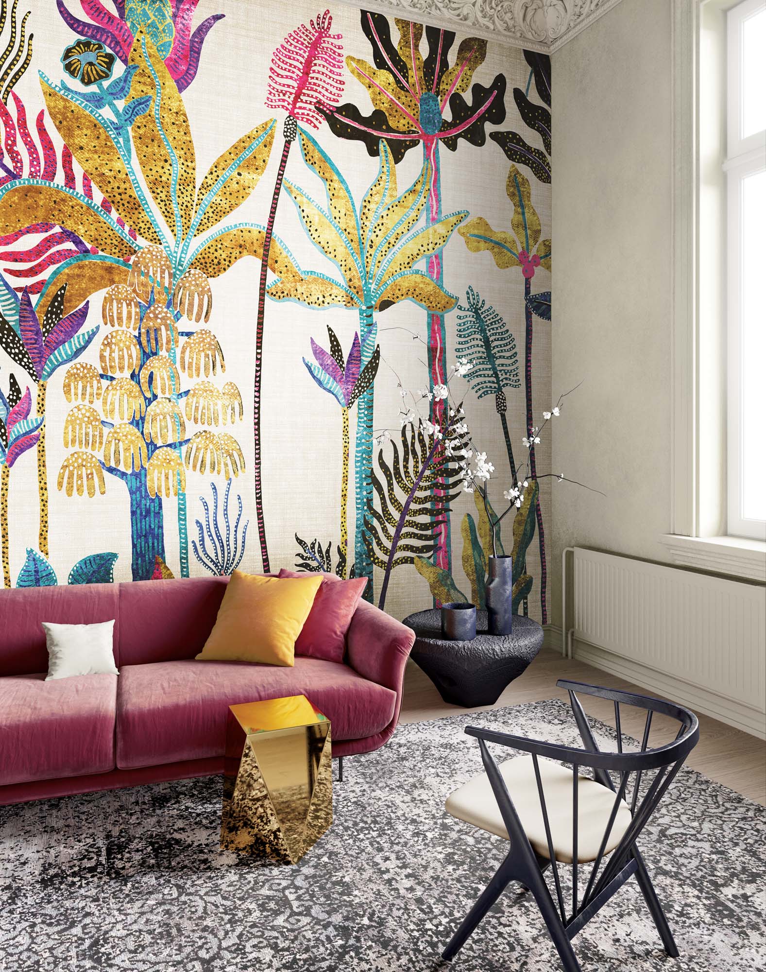 Khrôma Havana Cactus Gold HAV204 Behang