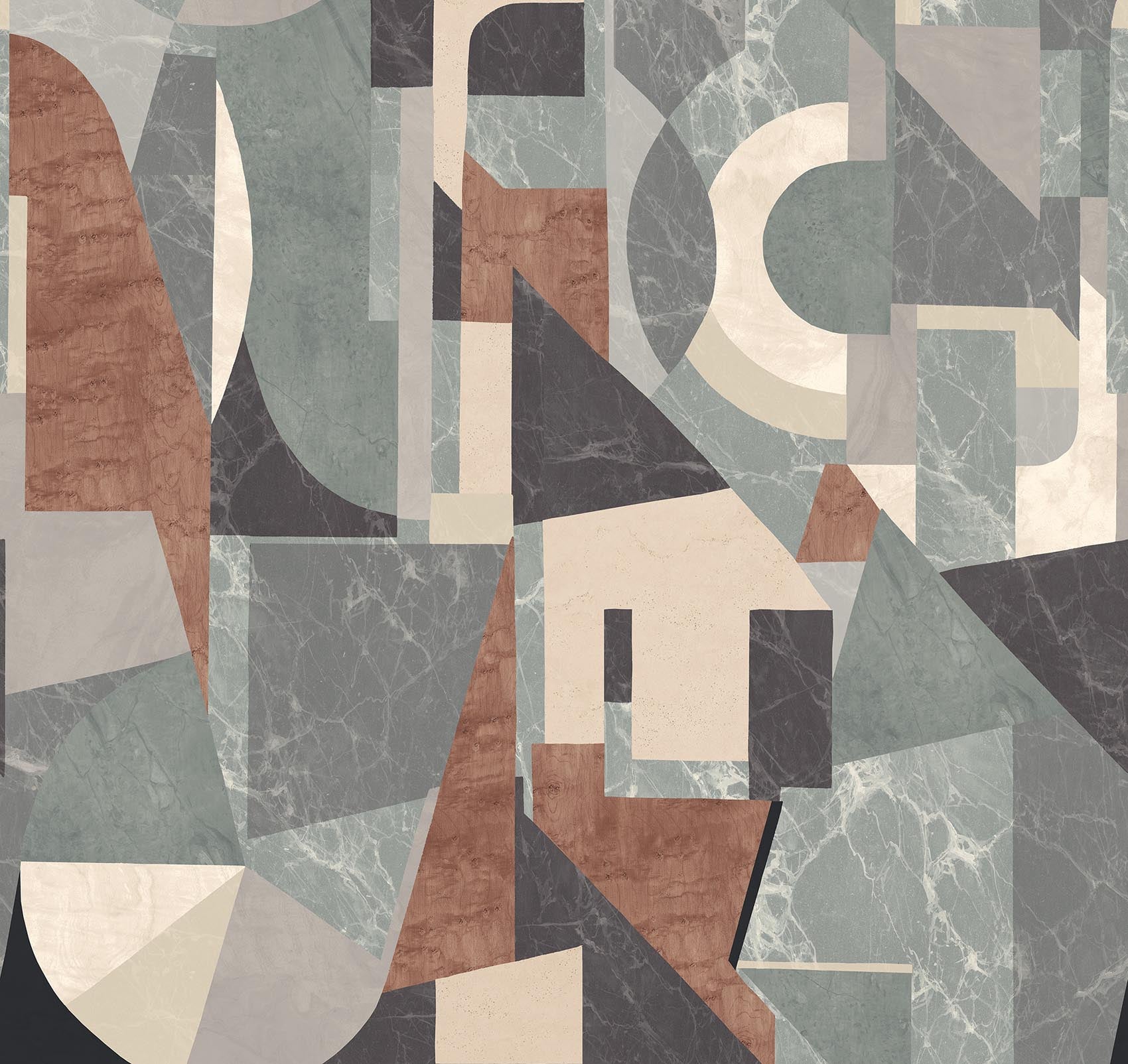 Khrôma Rock Palazzi Slate DGROC1033- Behang