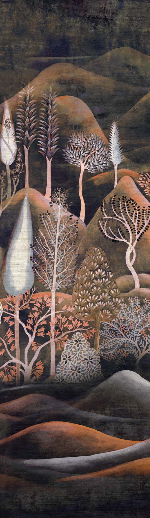 Khrôma Summer Munnar Teal DGSUM2031 Behang