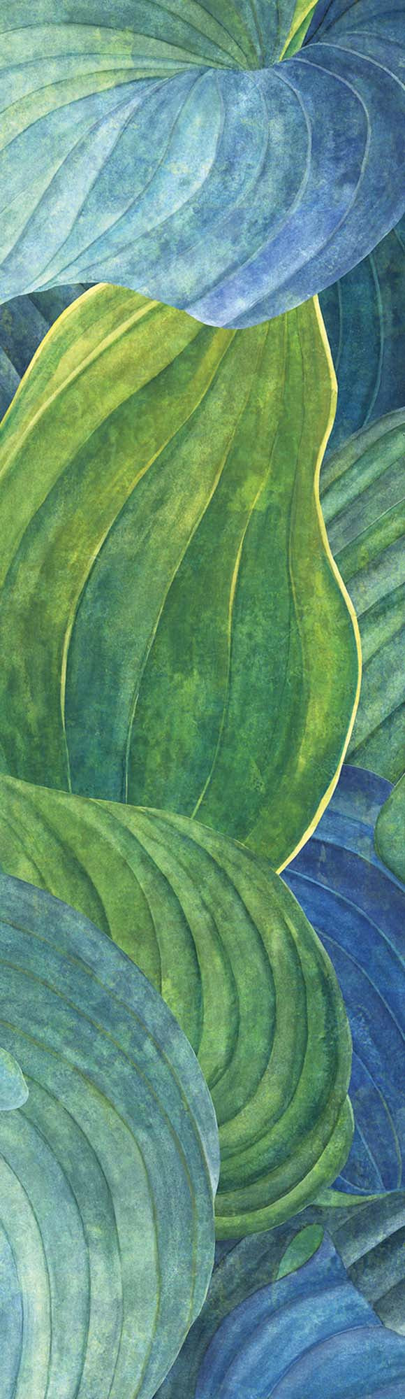 Khrôma Wall designs II Hosta Aqua DG2HOS1013 Behang