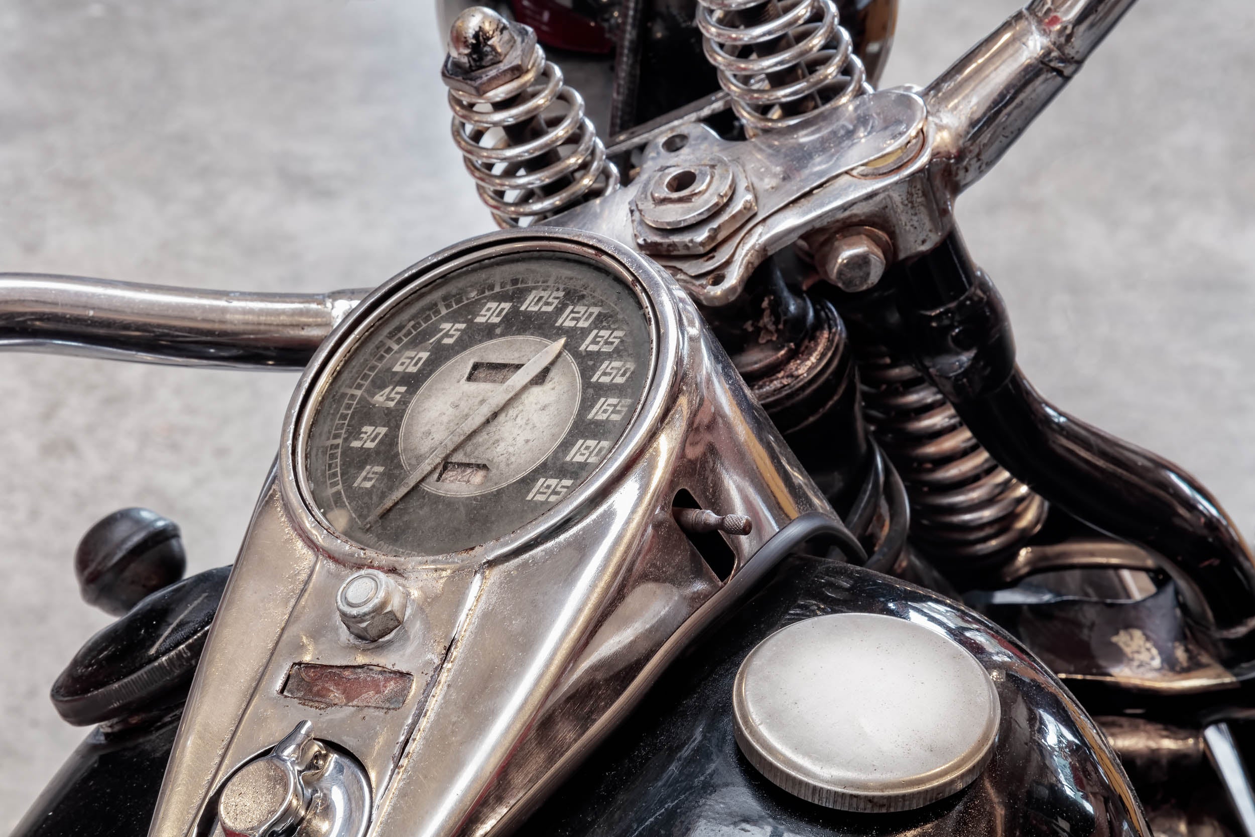 Klassieke Motor Snelheidsmeter - LW00583
