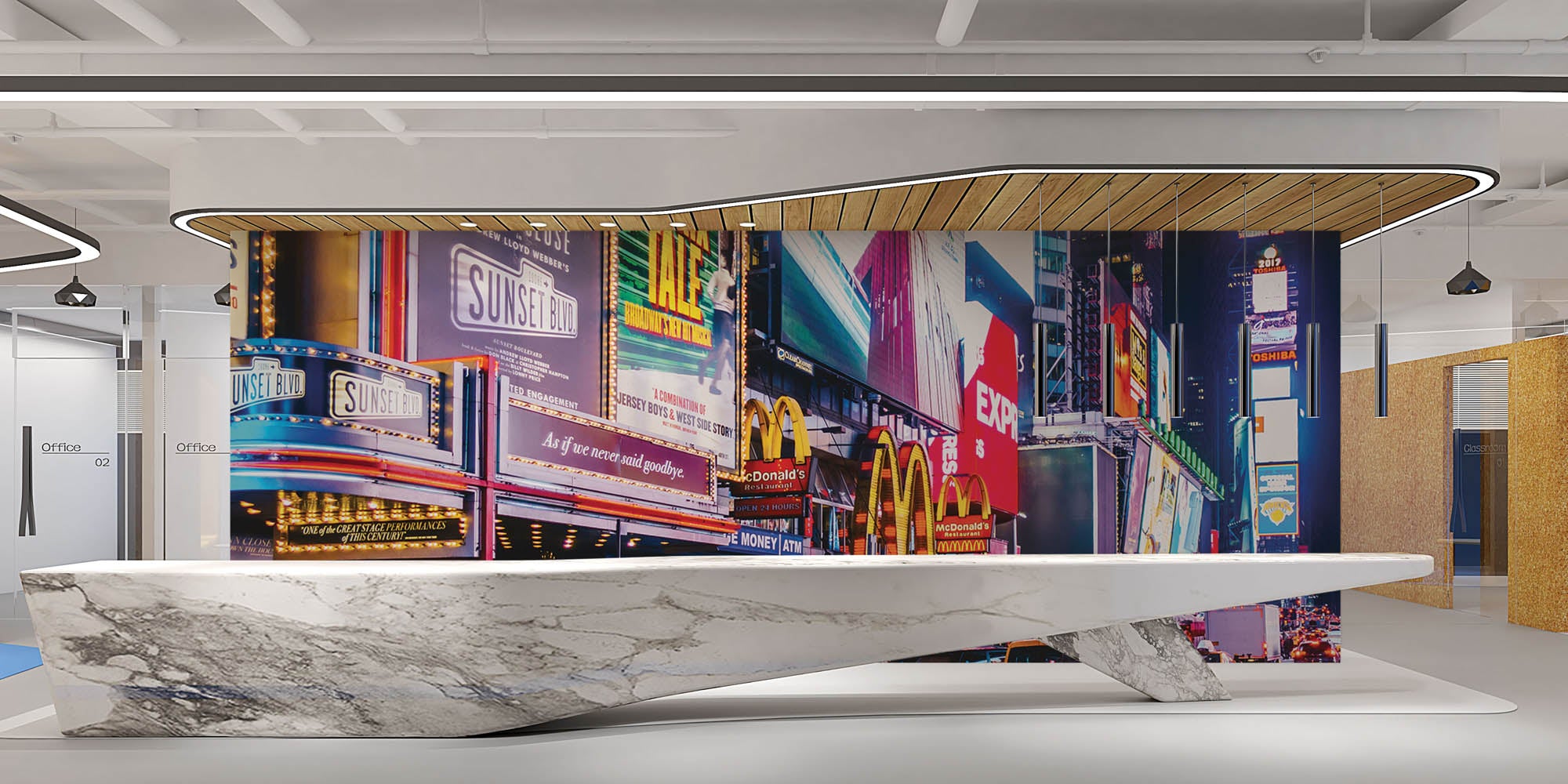 Kleurrijk Broadway - LW00332 Fotobehang