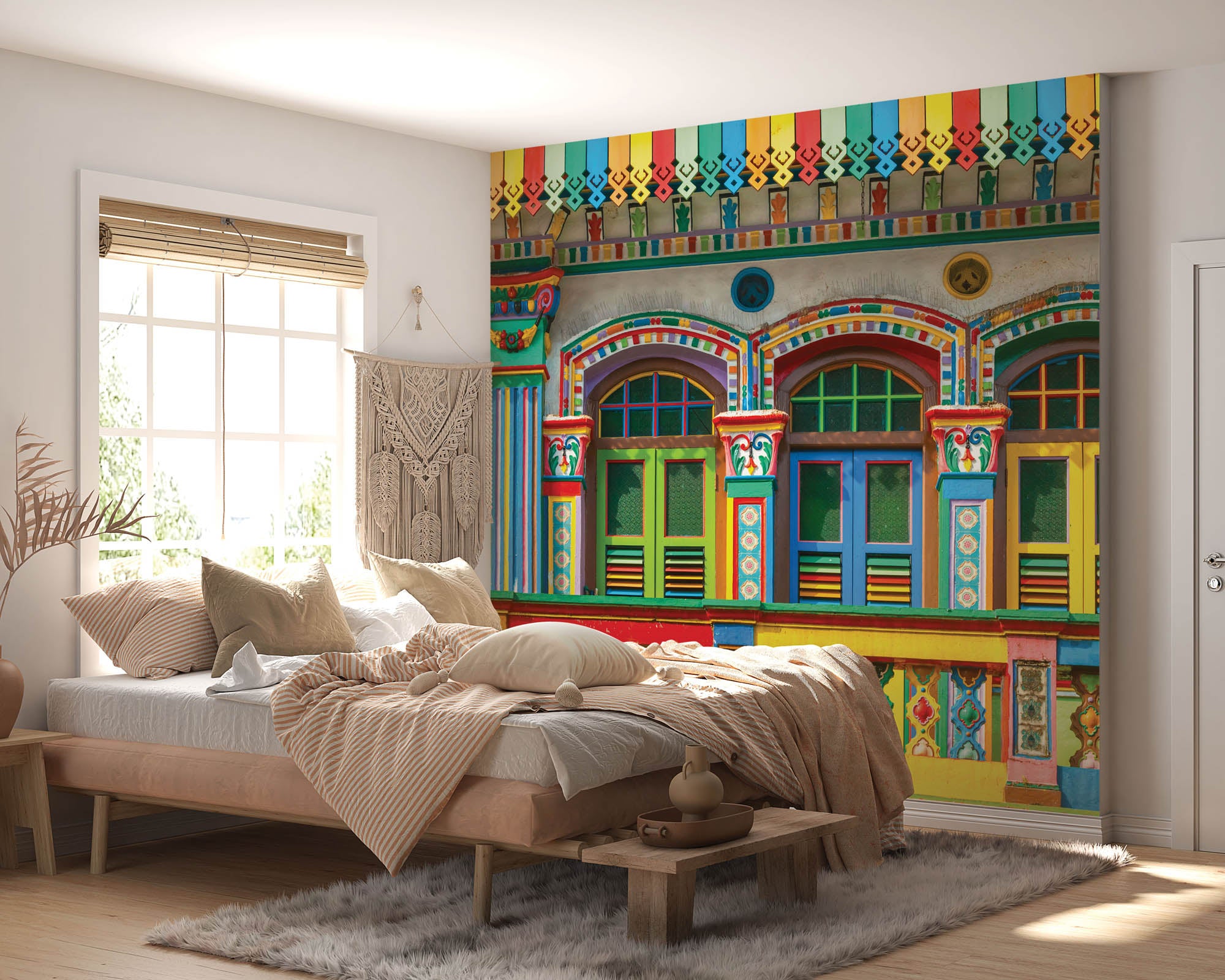 Kleurrijk gebouw - LW00014 Fotobehang