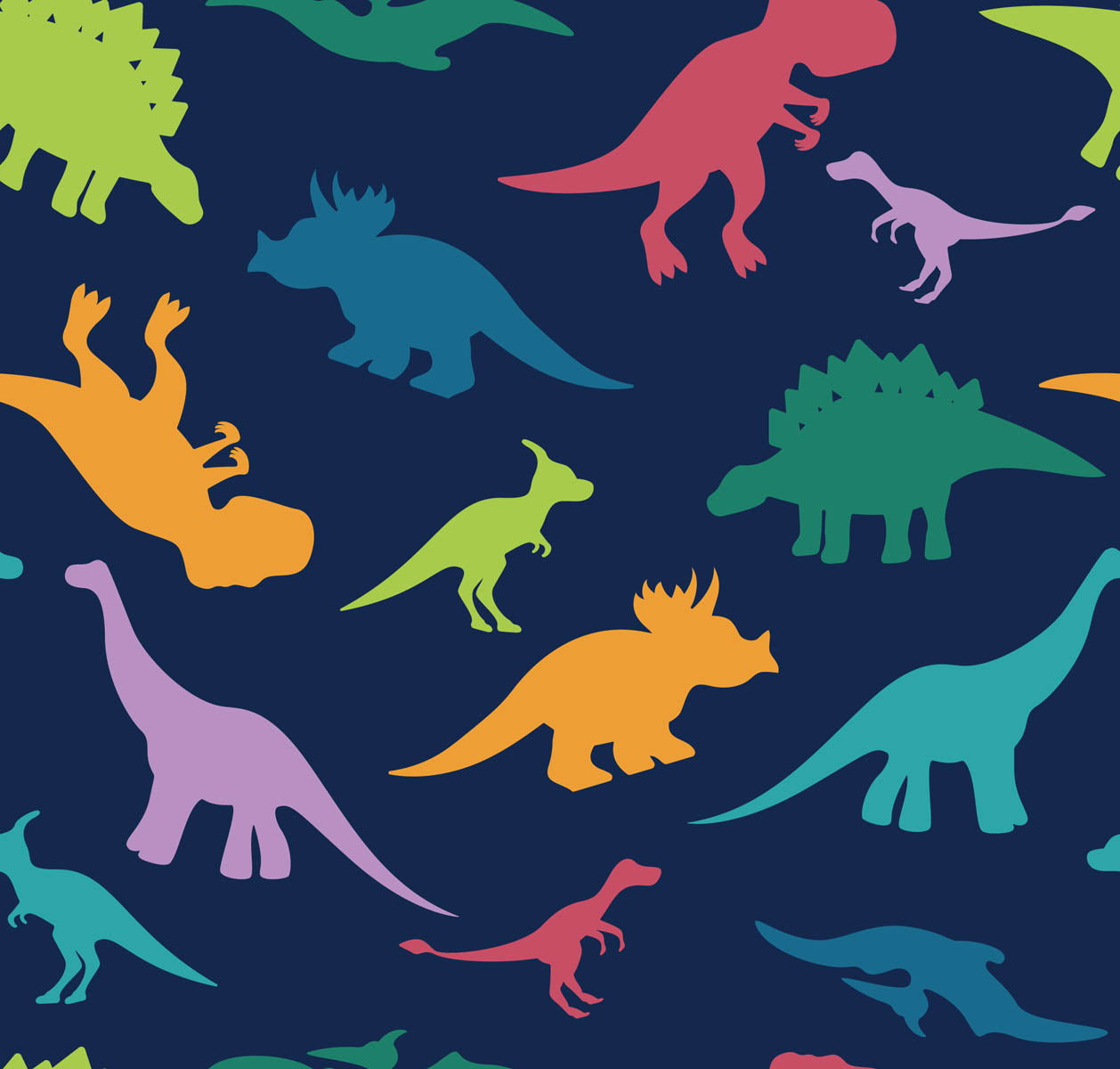 Kleurrijke Dinosaurus - LW00571 Fotobehang