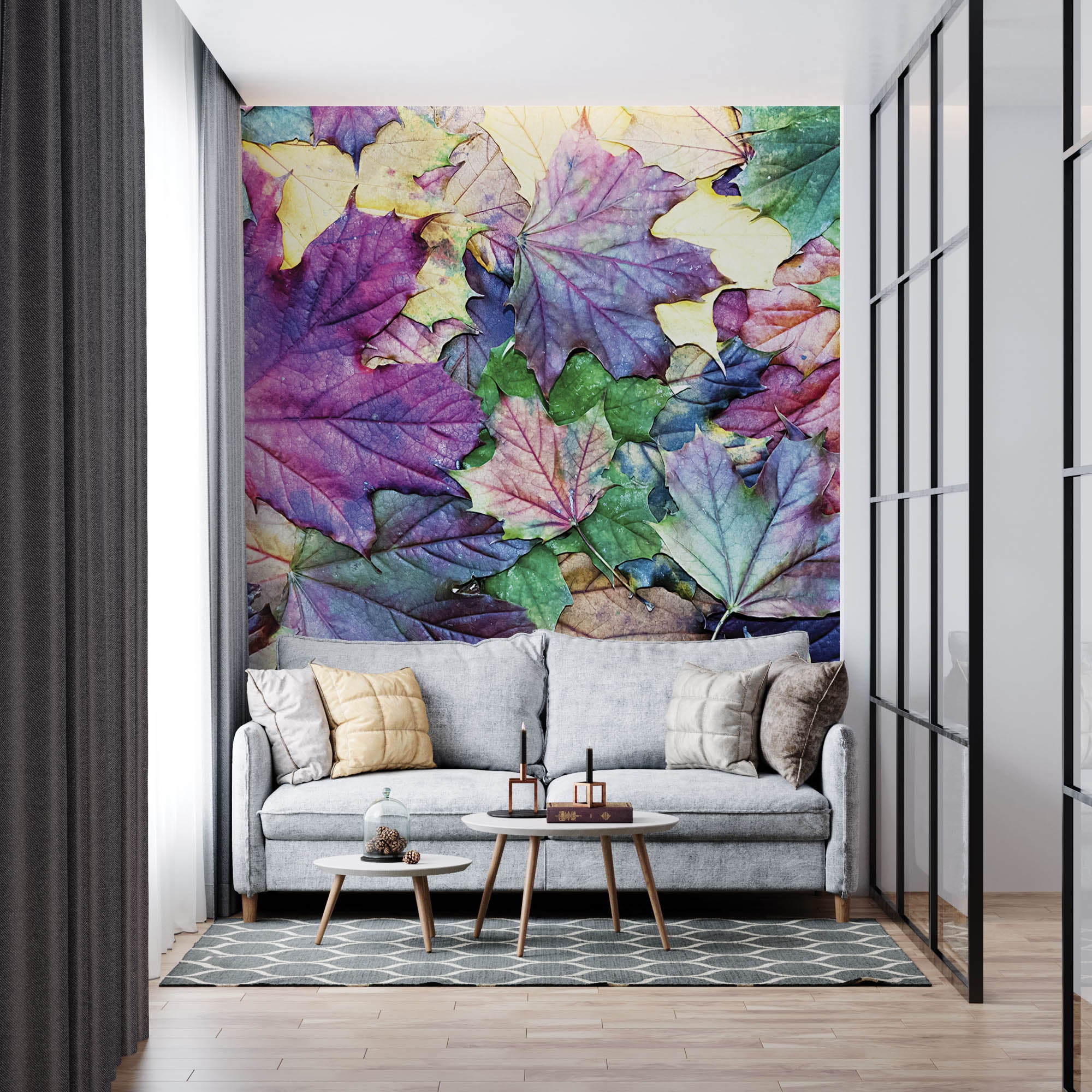 Kleurrijke herfstbladeren - LW00249 Fotobehang