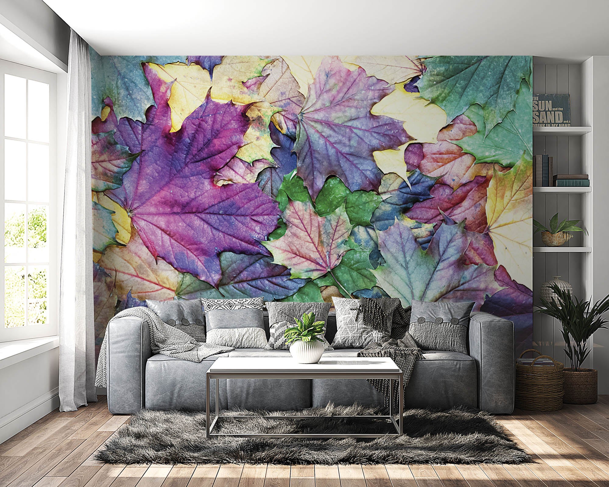 Kleurrijke herfstbladeren - LW00249 Fotobehang