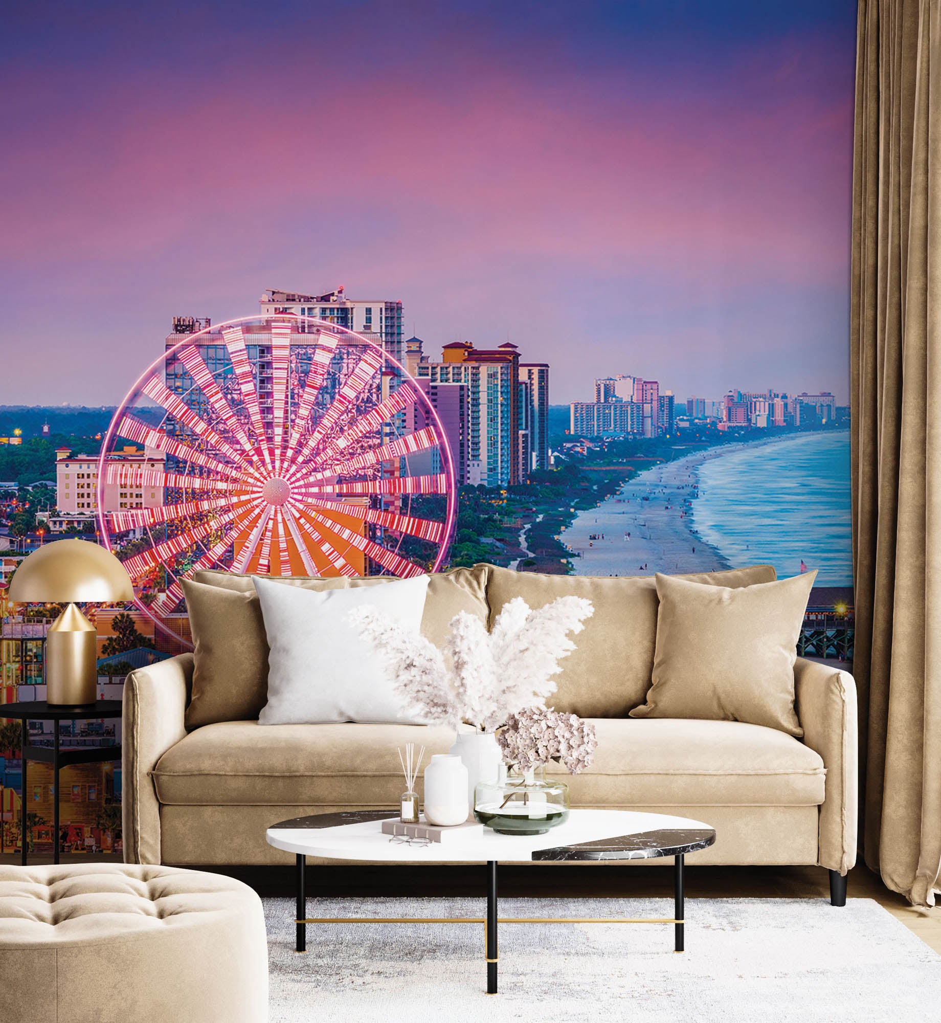 Kleurrijke Kust Amerika - LW00374 Fotobehang