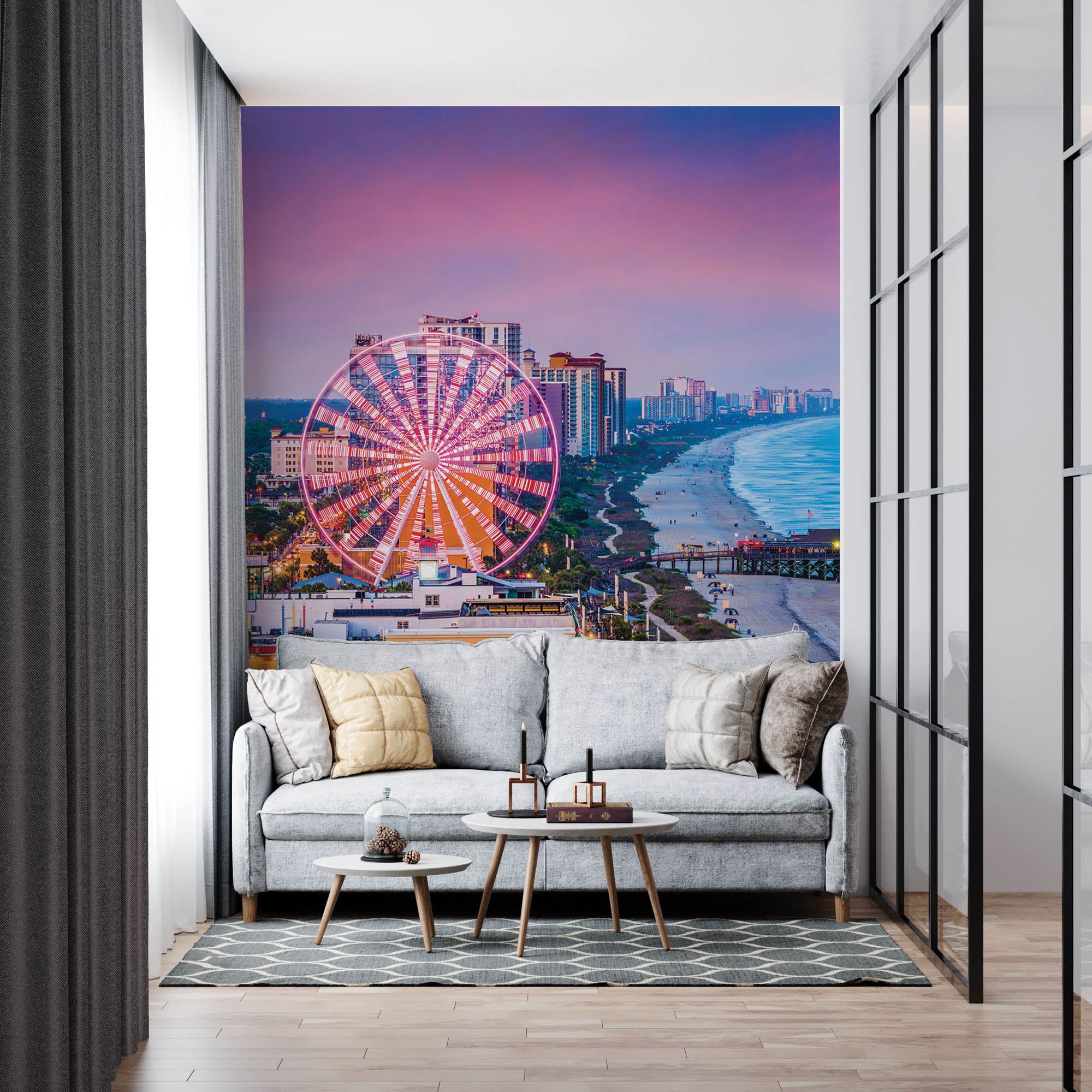 Kleurrijke Kust Amerika - LW00374 Fotobehang