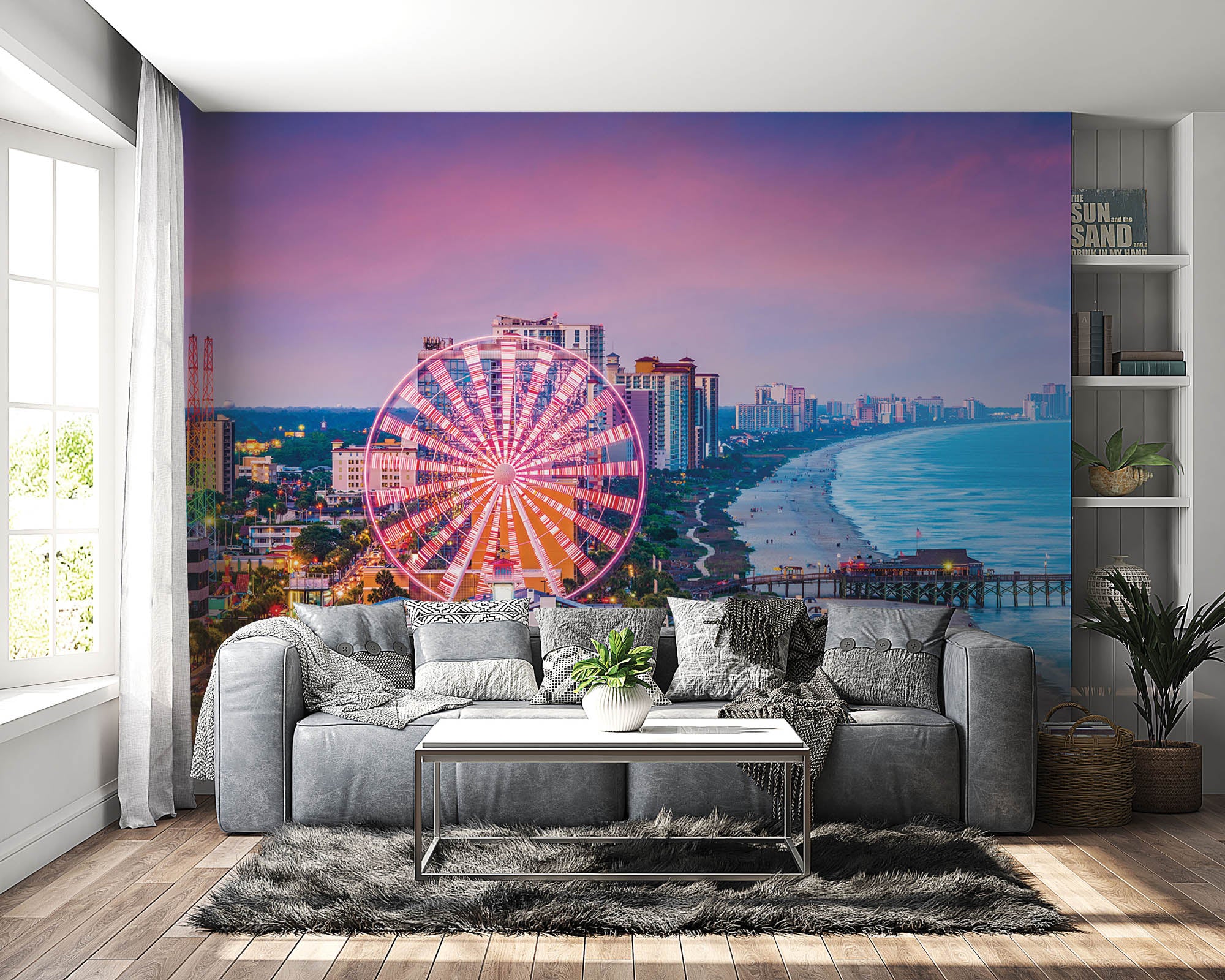 Kleurrijke Kust Amerika - LW00374 Fotobehang