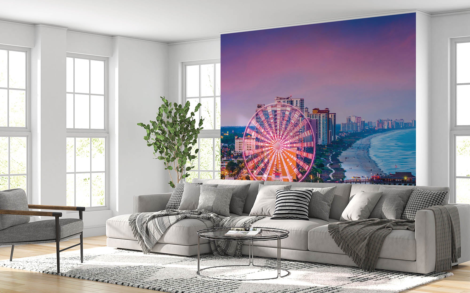 Kleurrijke Kust Amerika - LW00374 Fotobehang