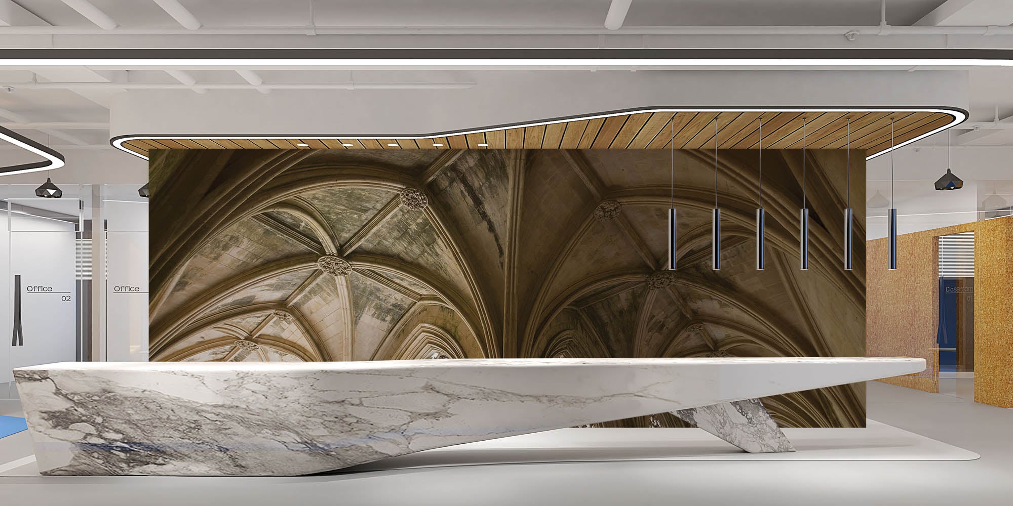 Klooster - LW00039 Fotobehang